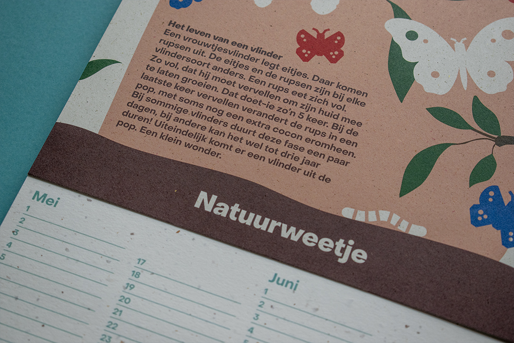 duurzame verjaardagskalender drukken