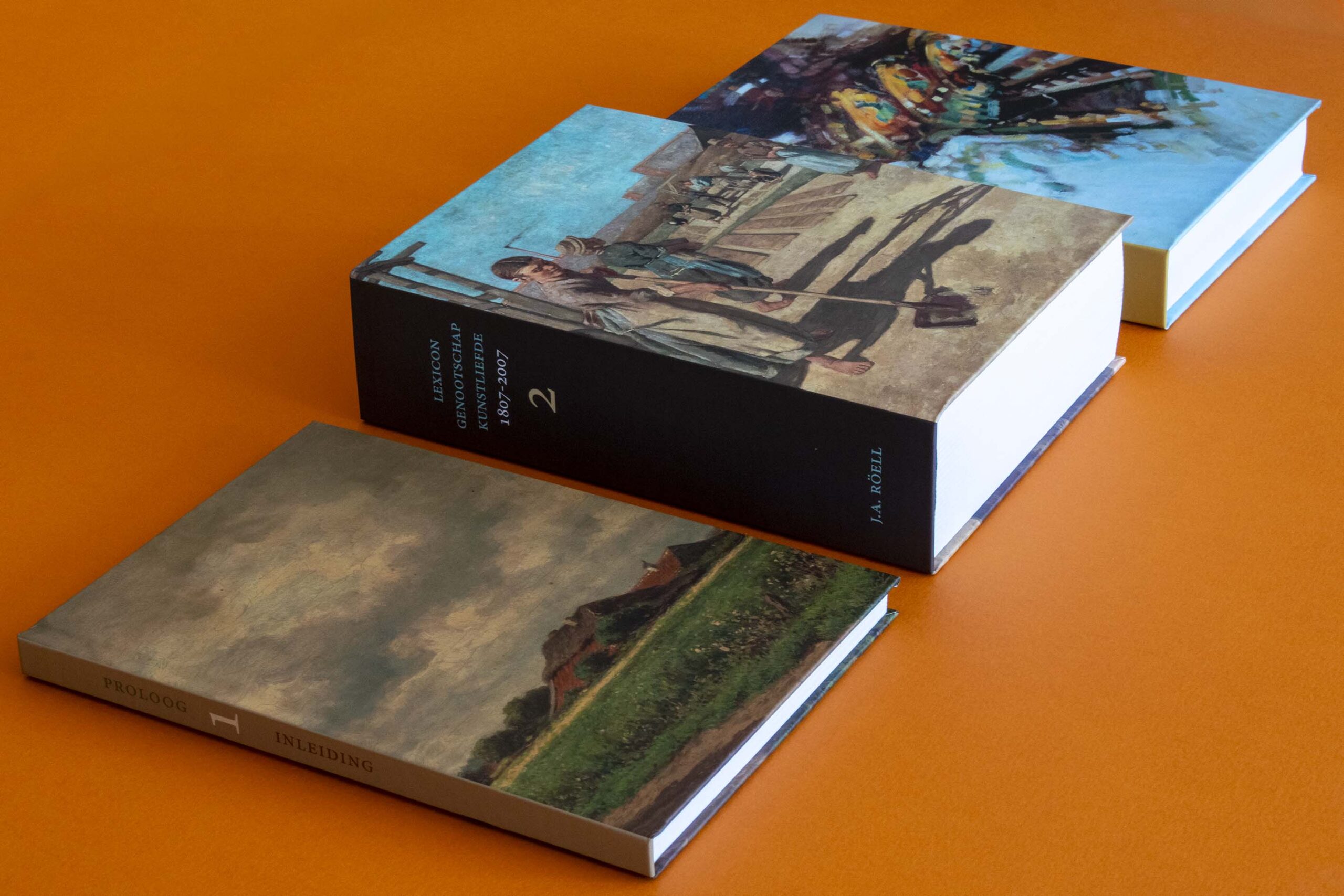 3 kunstboeken in cassette