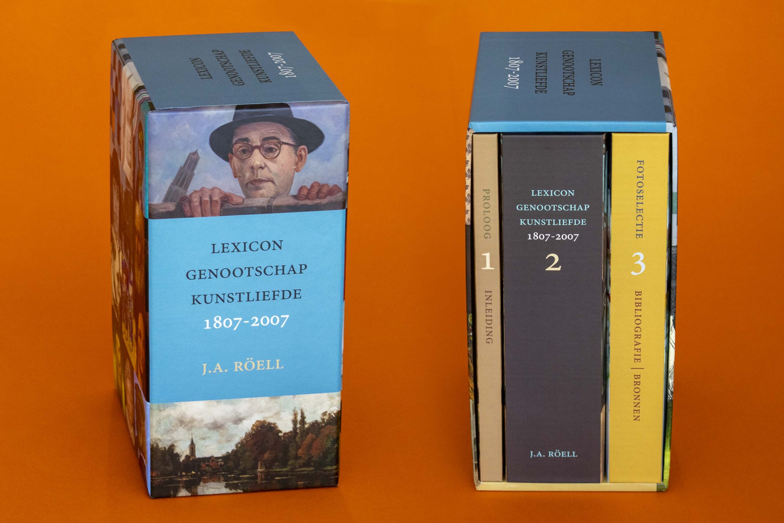 3 kunstboeken in cassette